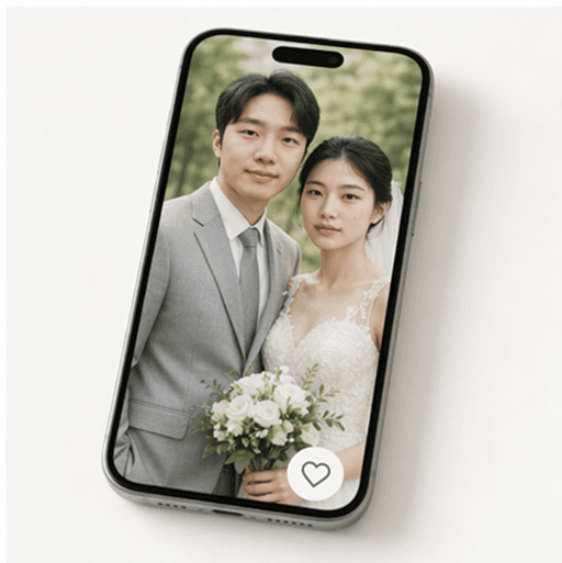 완성된 사진을 공유해요